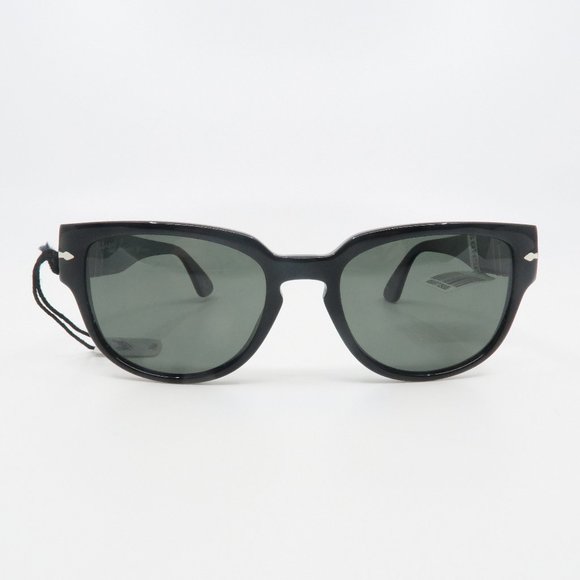 Persol PO3231-S 95/58 New Black/Green Polarized Unisex Sunglasses 54mm with case - Picture 2 of 5